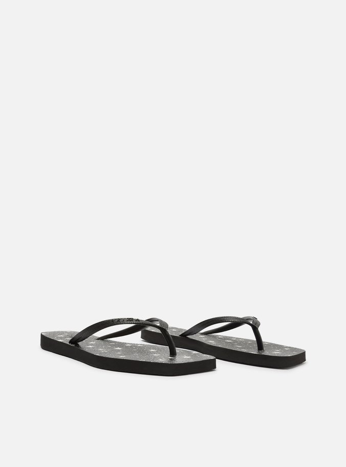 Chinelo de Dedo Jelly Preto Tira Preta Brizza