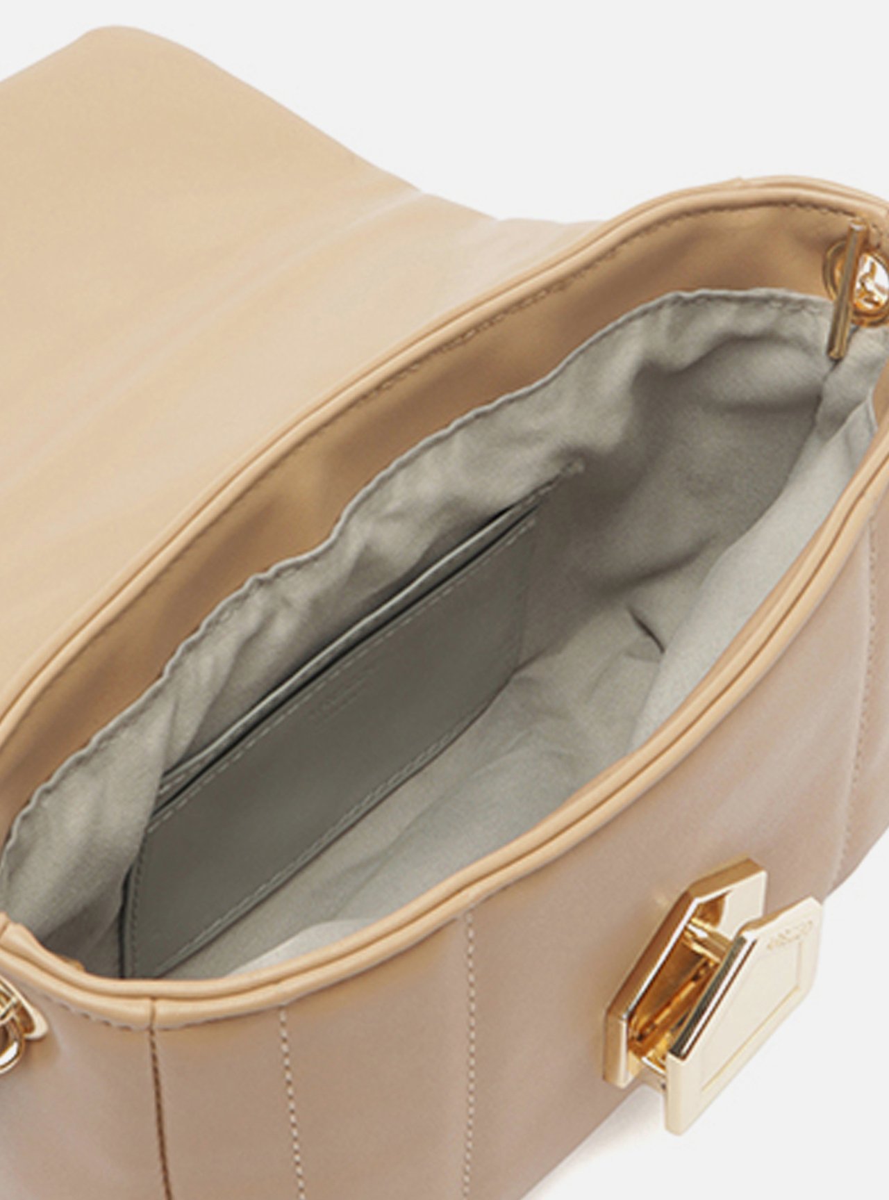 Bolsa Tiracolo Nude Pequena Matelassê Corrente — foto 4