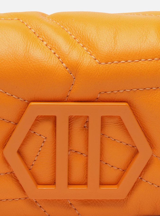 Bolsa Tiracolo Laranja Couro Emma