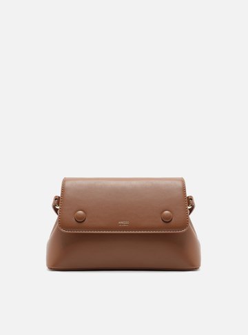 Bolsa Tiracolo Marrom Média
