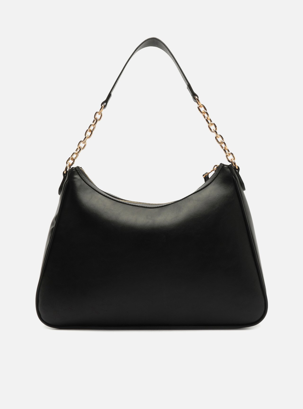 Bolsa Hobo Preta Grande Alça Corrente — foto 3