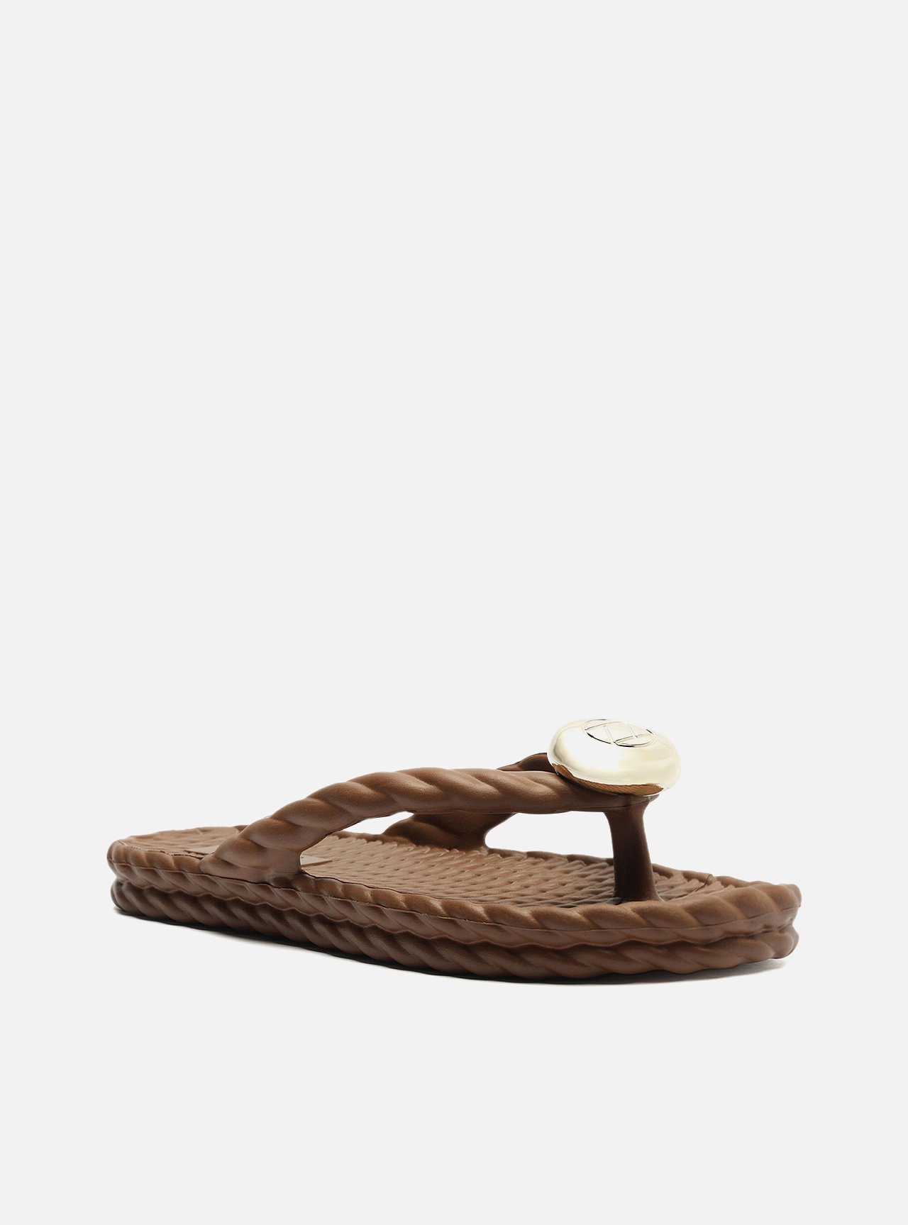 Chinelo Marrom Marrocos Metal Brizza — foto 2