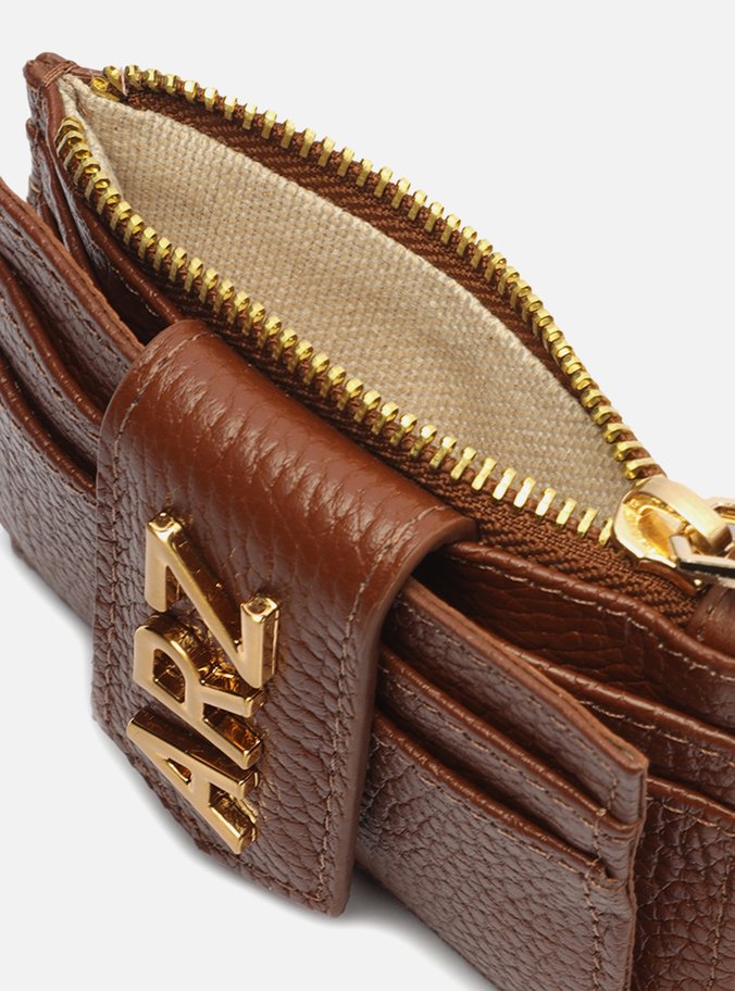Porta-Cartões Marrom Couro Bolso ARZ