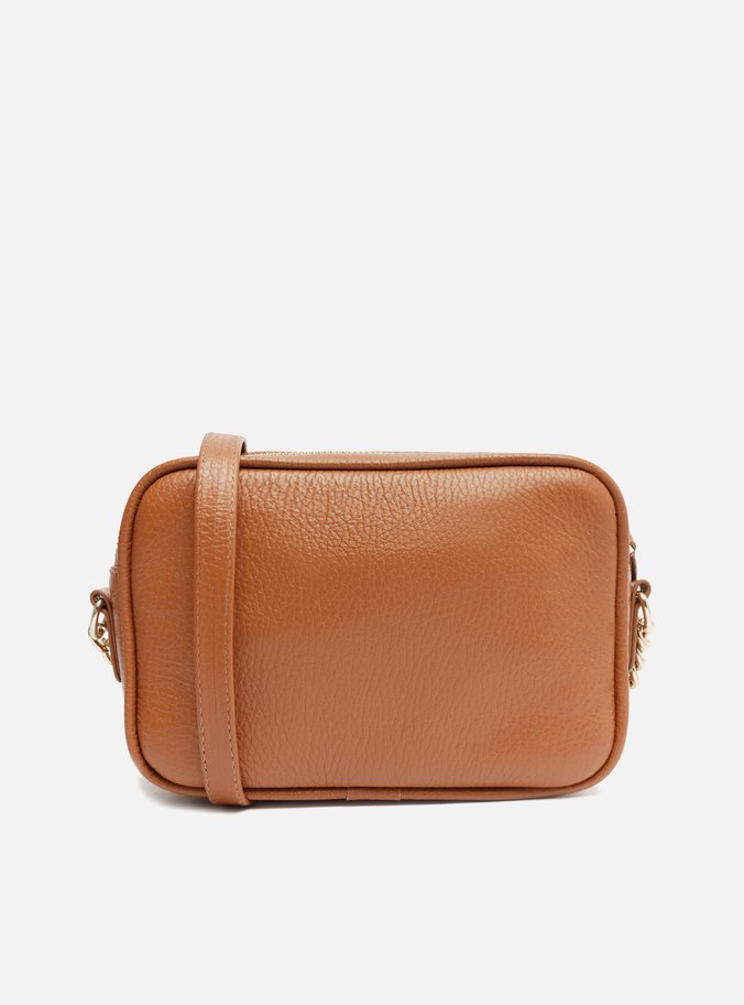 Bolsa Tiracolo Marrom Couro Matelassê Pequena