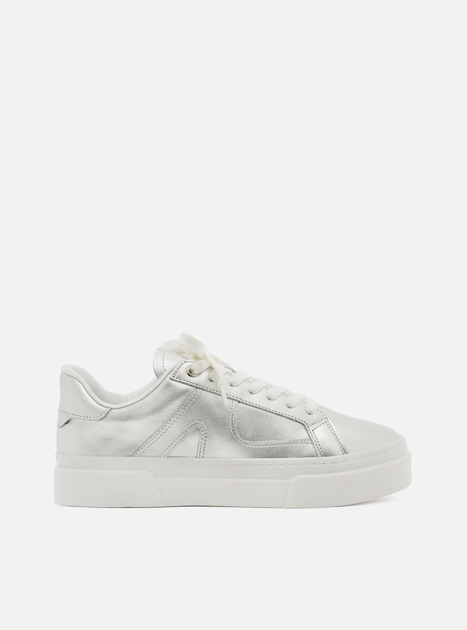 Tênis Prata Flatform Bico Redondo