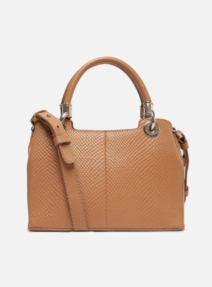 Bolsa Marrom Texturizada Tiracolo
