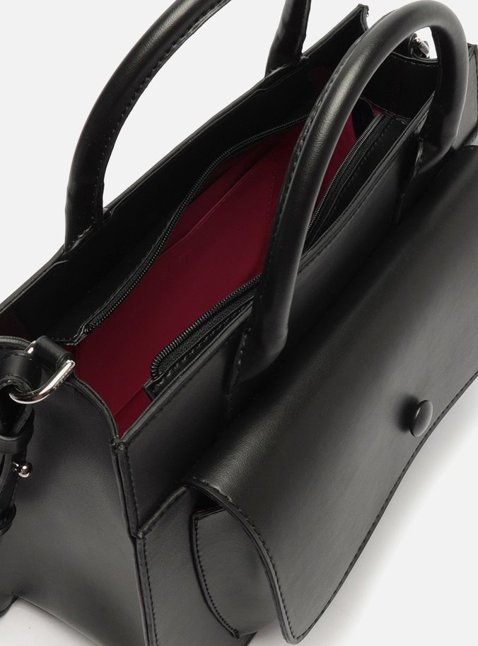 Bolsa Tote Preta Mirela Média