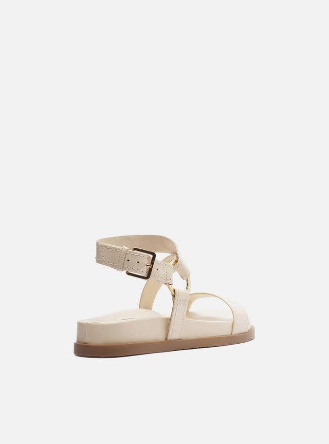 Sandália Papete Off-White Couro Lenny Niemeyer