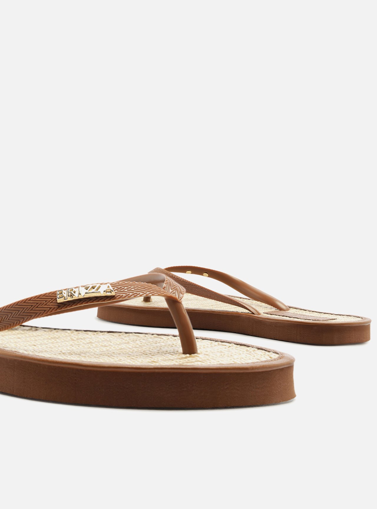Chinelo de Dedo Marrom Palha Essential Brizza — foto 4