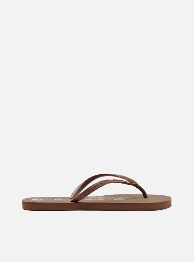 Chinelo de Dedo Marrom Básico Brizza