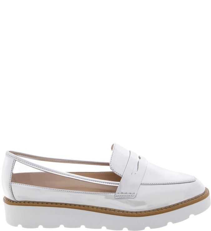 Mocassim Vinil Prata