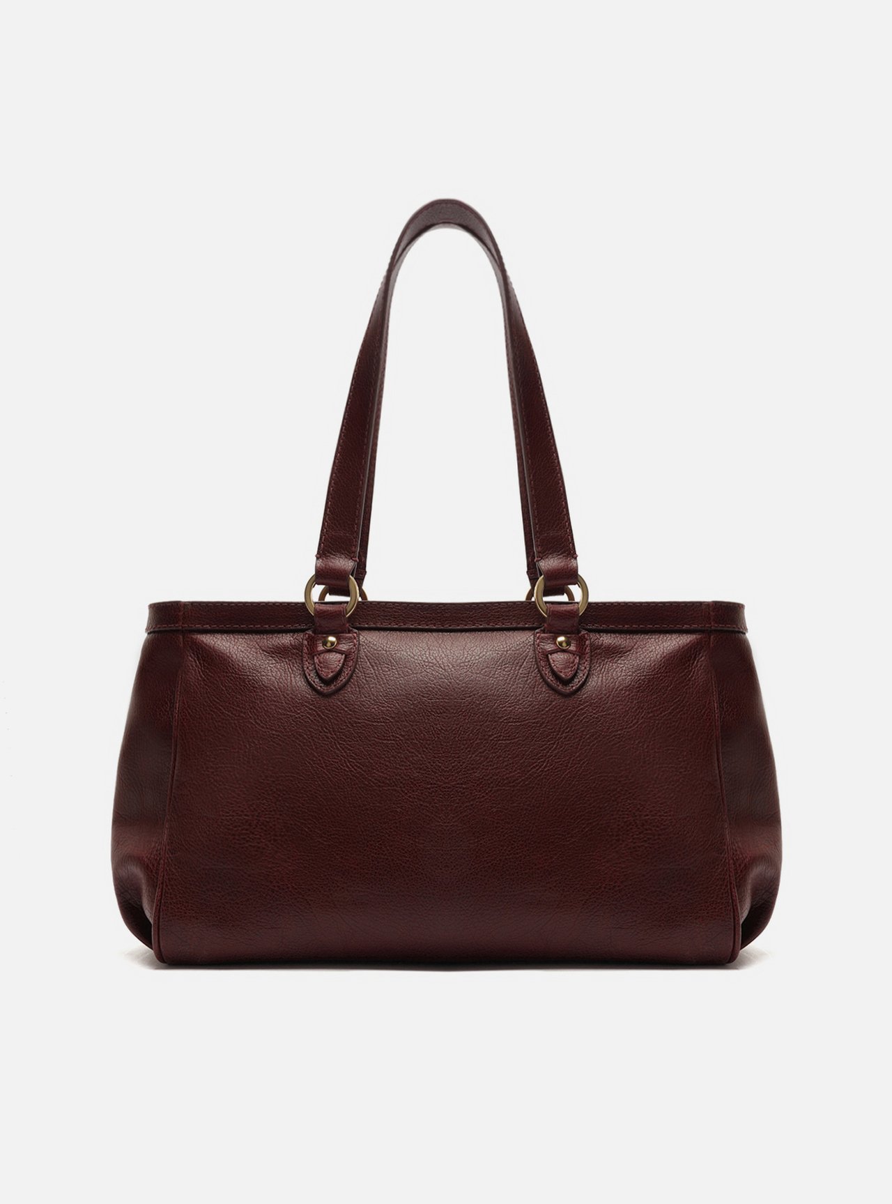 Bolsa Shopping Bordô Couro Grande Barbicacho — foto 3