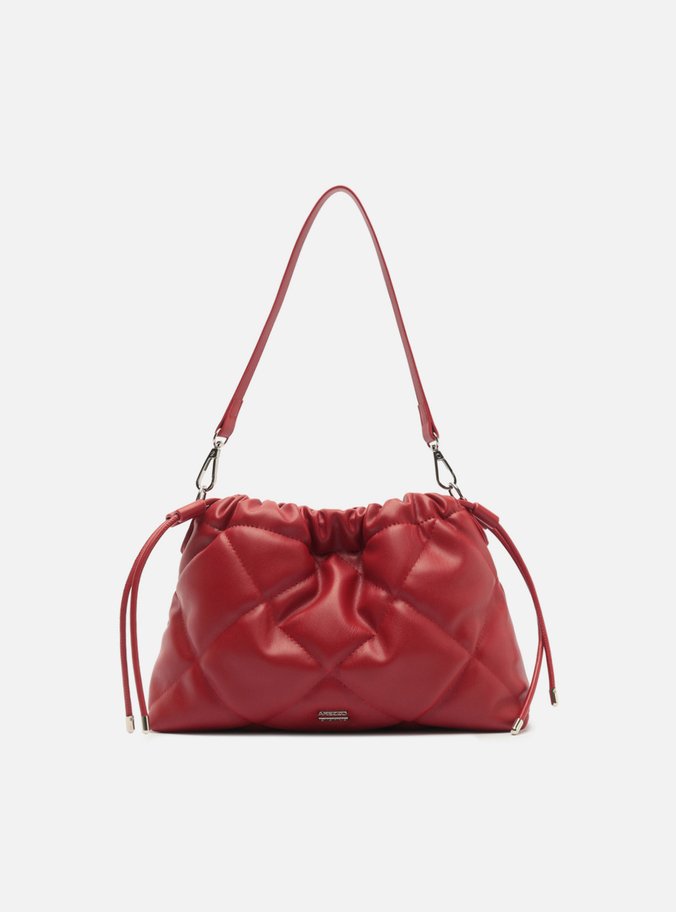 Bolsa Shoulder Vermelha Couro Matelassê