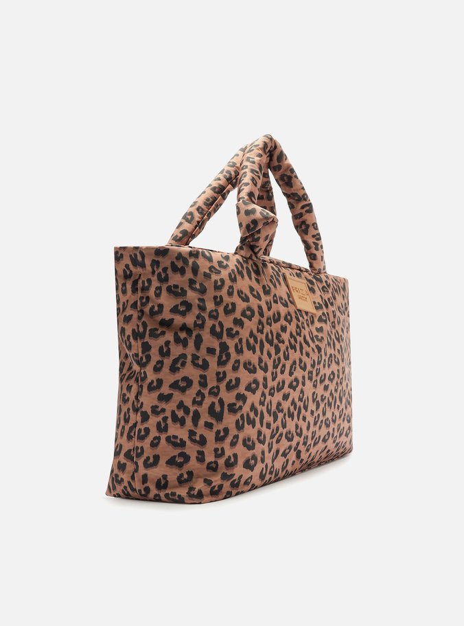 Bolsa Shopping Animal Print Nylon Bella Grande