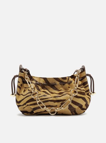 Bolsa Shoulder Animal Print Grande Corrente