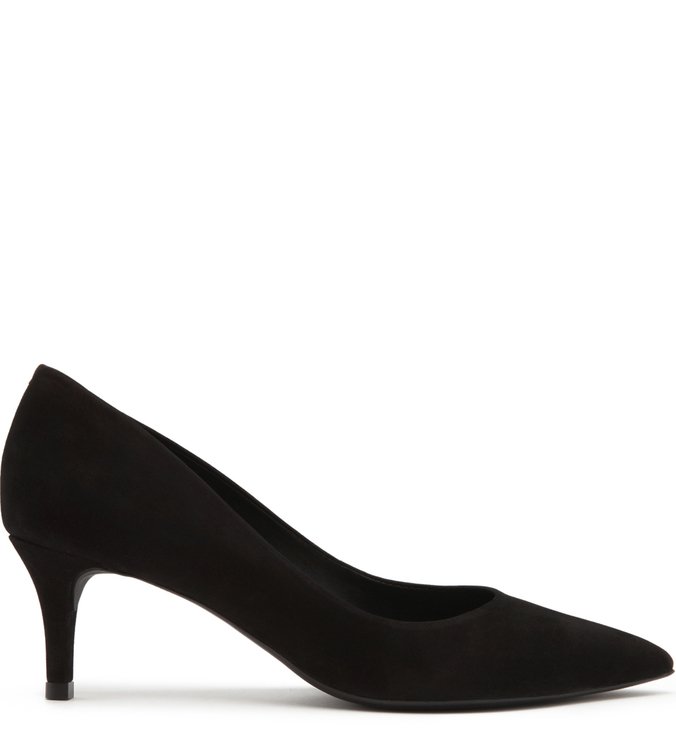 Scarpin Nobuck Salto Kitten Bella Preto