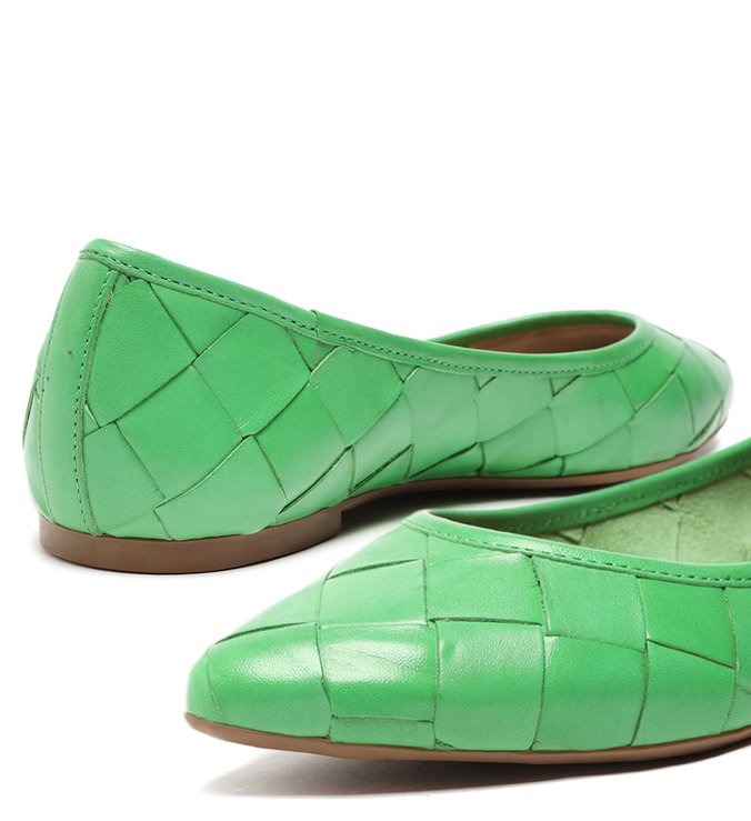 Sapatilha Verde Maxi Tressê