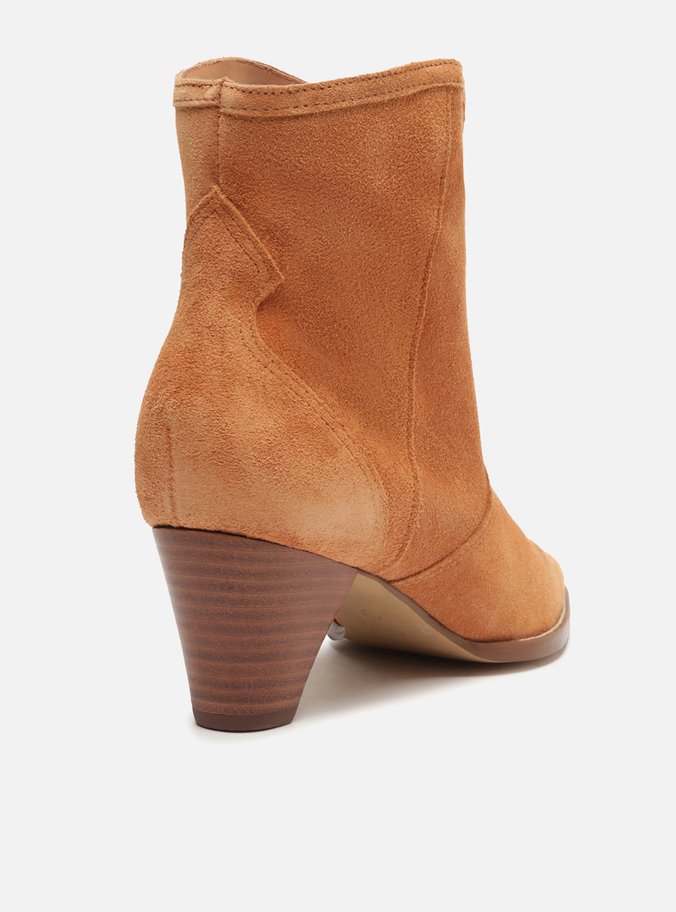 Bota Marrom Camurcina Cano Curto Western