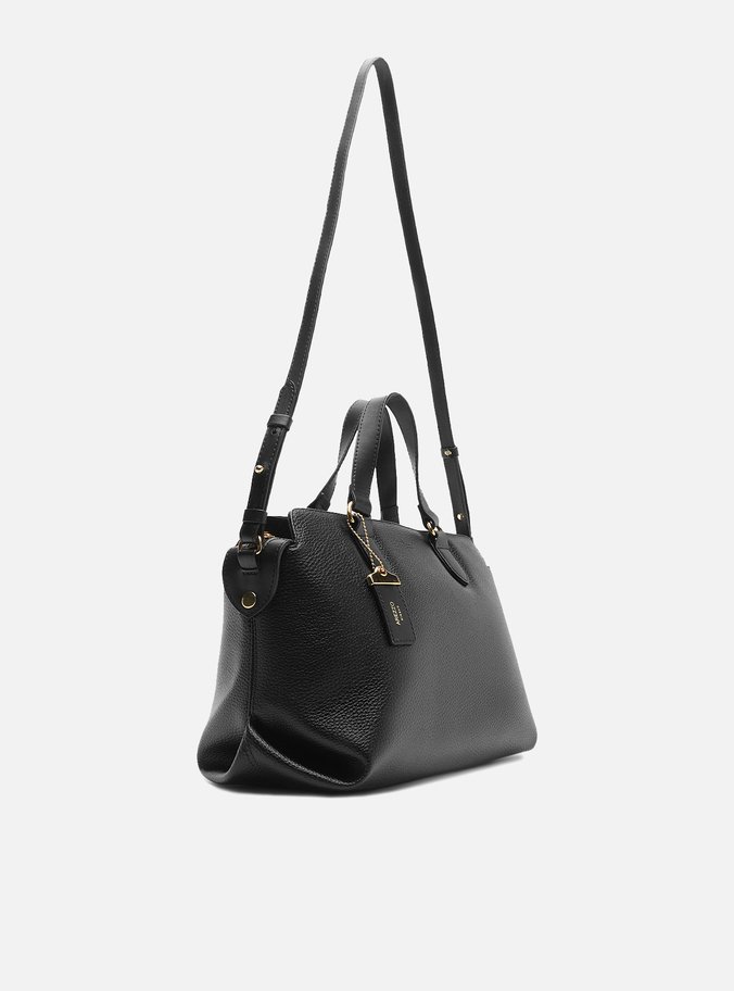 Bolsa Tote Preta Média Tag Básica