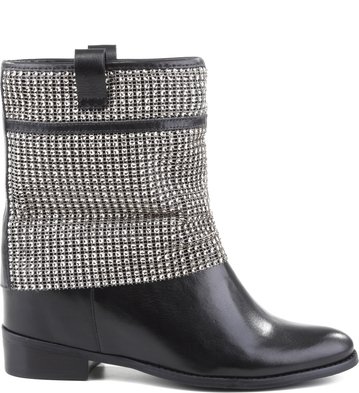 Bota Malha Metal Preta