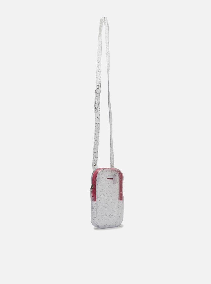 Mini Bolsa Transparente Glitter Duda Porta-Celular