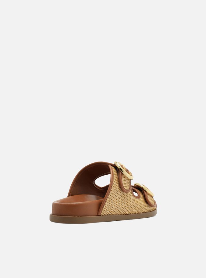 Slide Natural Fivelas Marrom