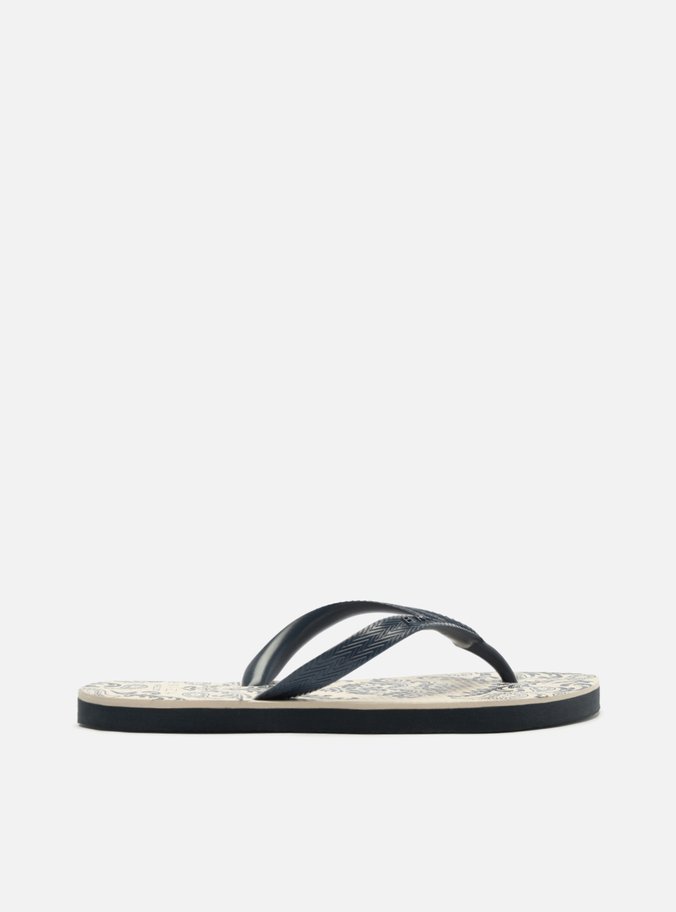 Chinelo de Dedo Estampado Azul