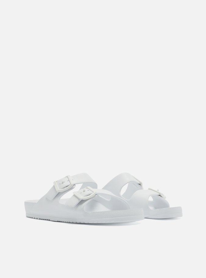 Slide Branca Flatform Tiras Brizza