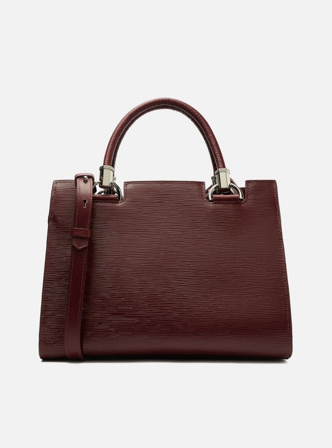Bolsa Tote Vermelha Couro Abraccio Grande