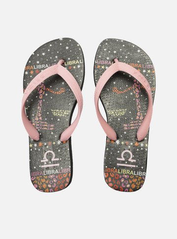 Chinelo de Dedo Rosa Libra Signos Brizza