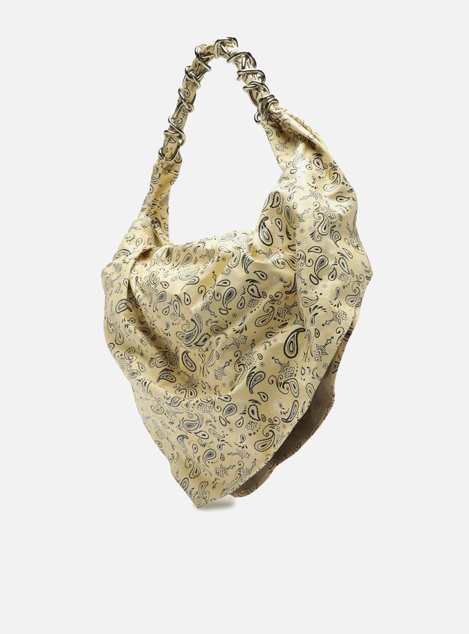 Bolsa Hobo Amarela Paisley Grande Livia