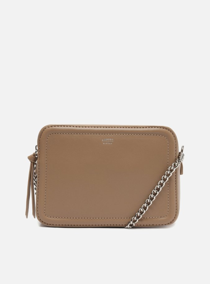 Bolsa Tiracolo Cinza Corrente Pequena