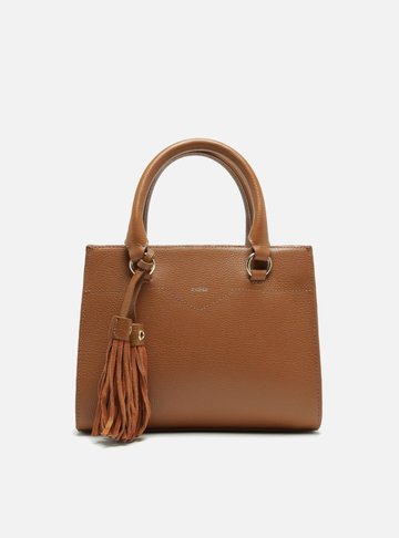 Bolsa Tote Marrom Couro Média Barbicacho