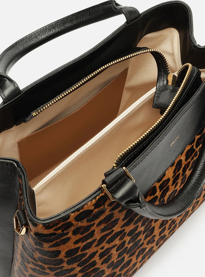 Bolsa Tote Animal Print Couro Grande