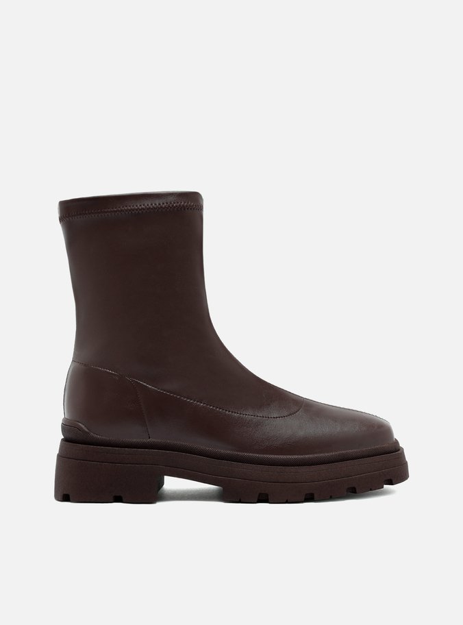 Bota Marrom Salto Tratorado