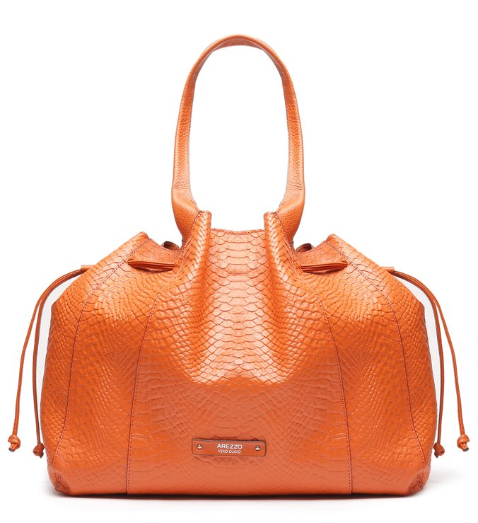 Bolsa Shopping Laranja Python Suzi Grande