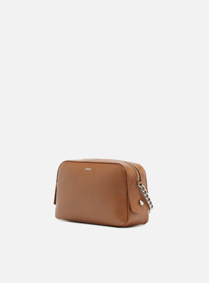 Bolsa Tiracolo Marrom Couro Abraccio 2.0 Pequena
