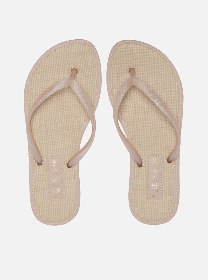 Chinelo de Dedo Nude Palha La Sirene