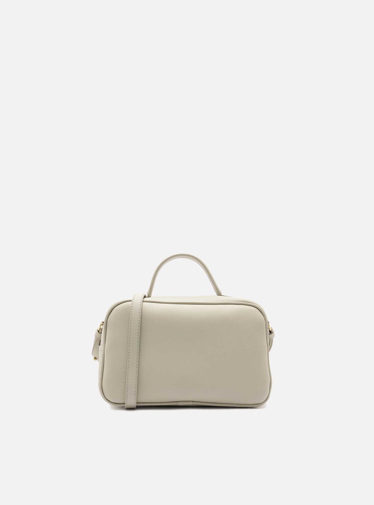 Bolsa Tote Nude Pequena Granulada Metais — foto 3