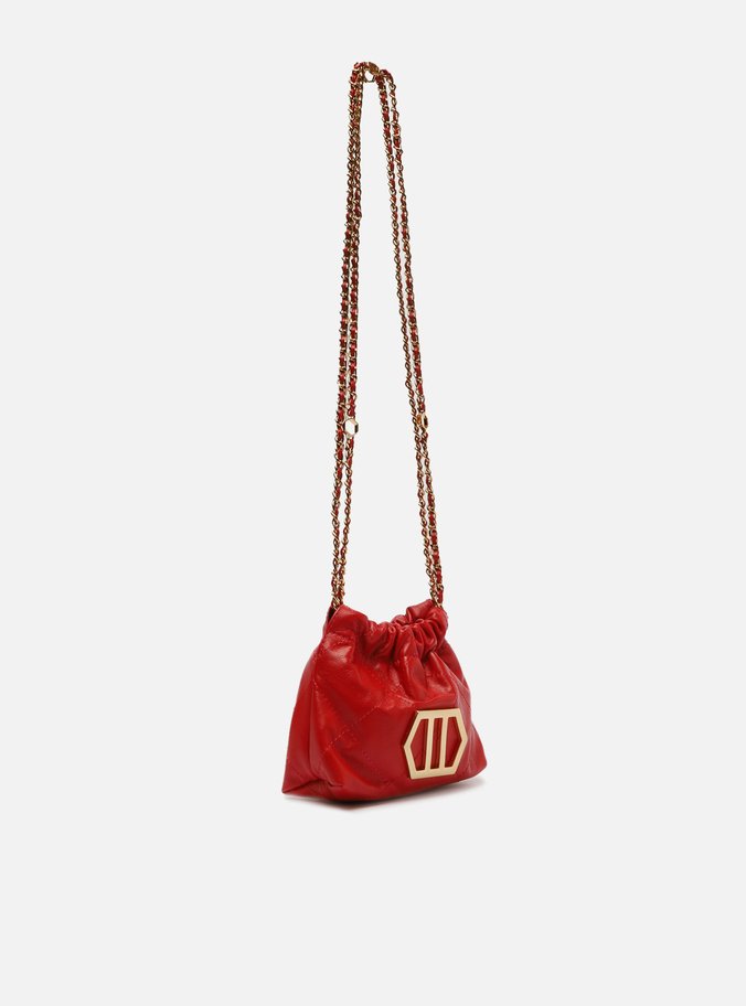 Bolsa Tiracolo Vermelha Couro Ester Pequena