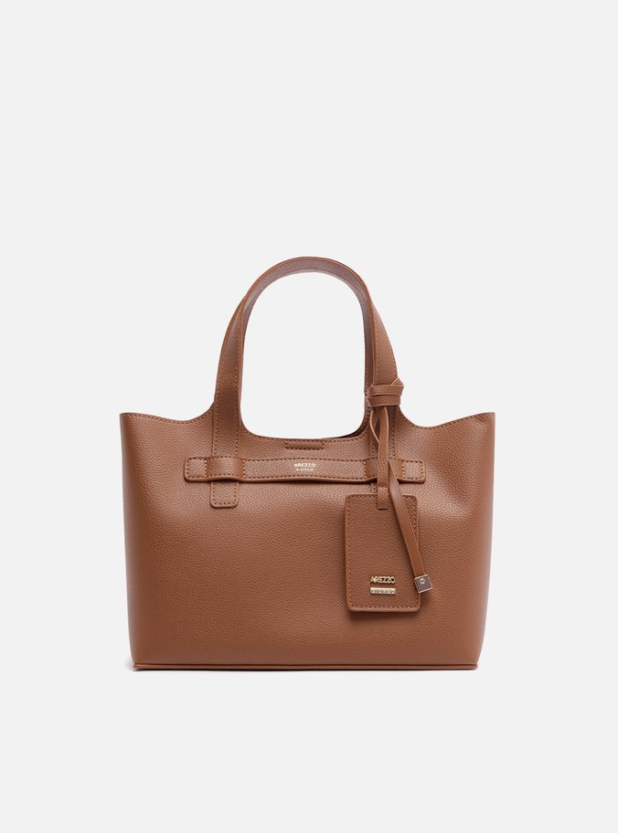Bolsa Tote Marrom Média Metais