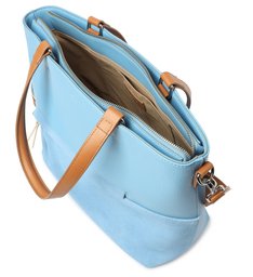 Bolsa Shopping Azul Prione Grande Colorida Bolsa Shopping Azul Prione Grande Colorida