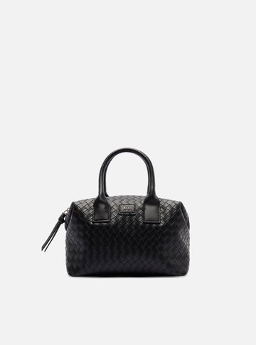 Arezzo — Bolsa Tote Preta Pequena Tressê Alças