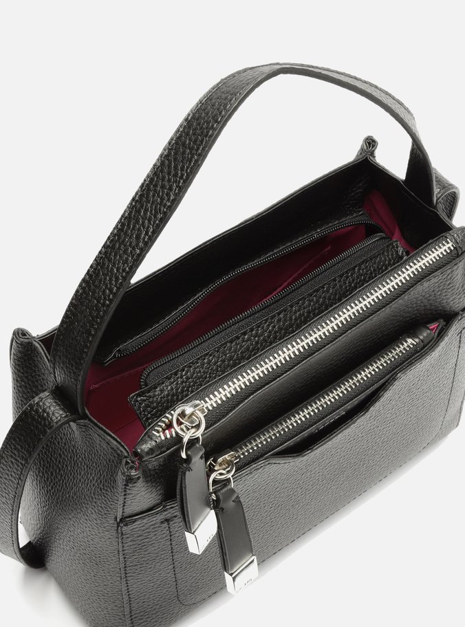 Bolsa Tote Preta Emily Média Croco