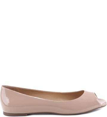 Peep Toe Verniz Pelle