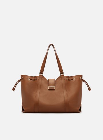 Bolsa Shopping Marrom Grande