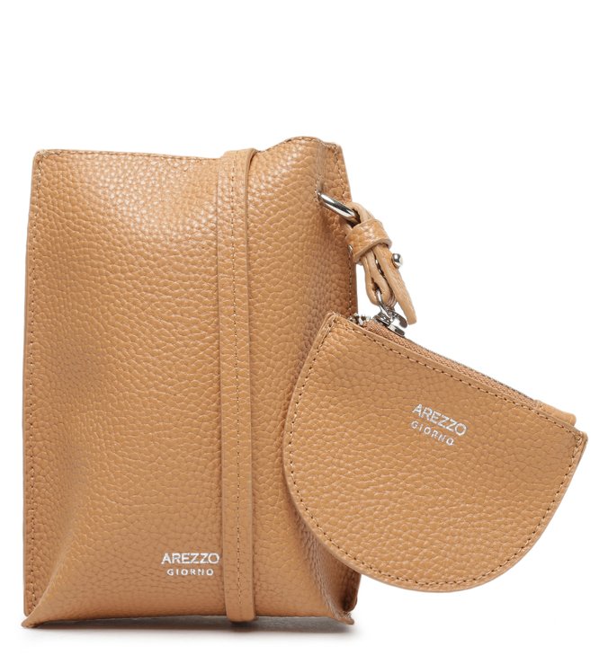 Mini Bolsa Porta-Celular Marrom Strada