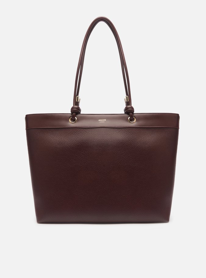 Bolsa Shopping Marrom Grande Enrolados