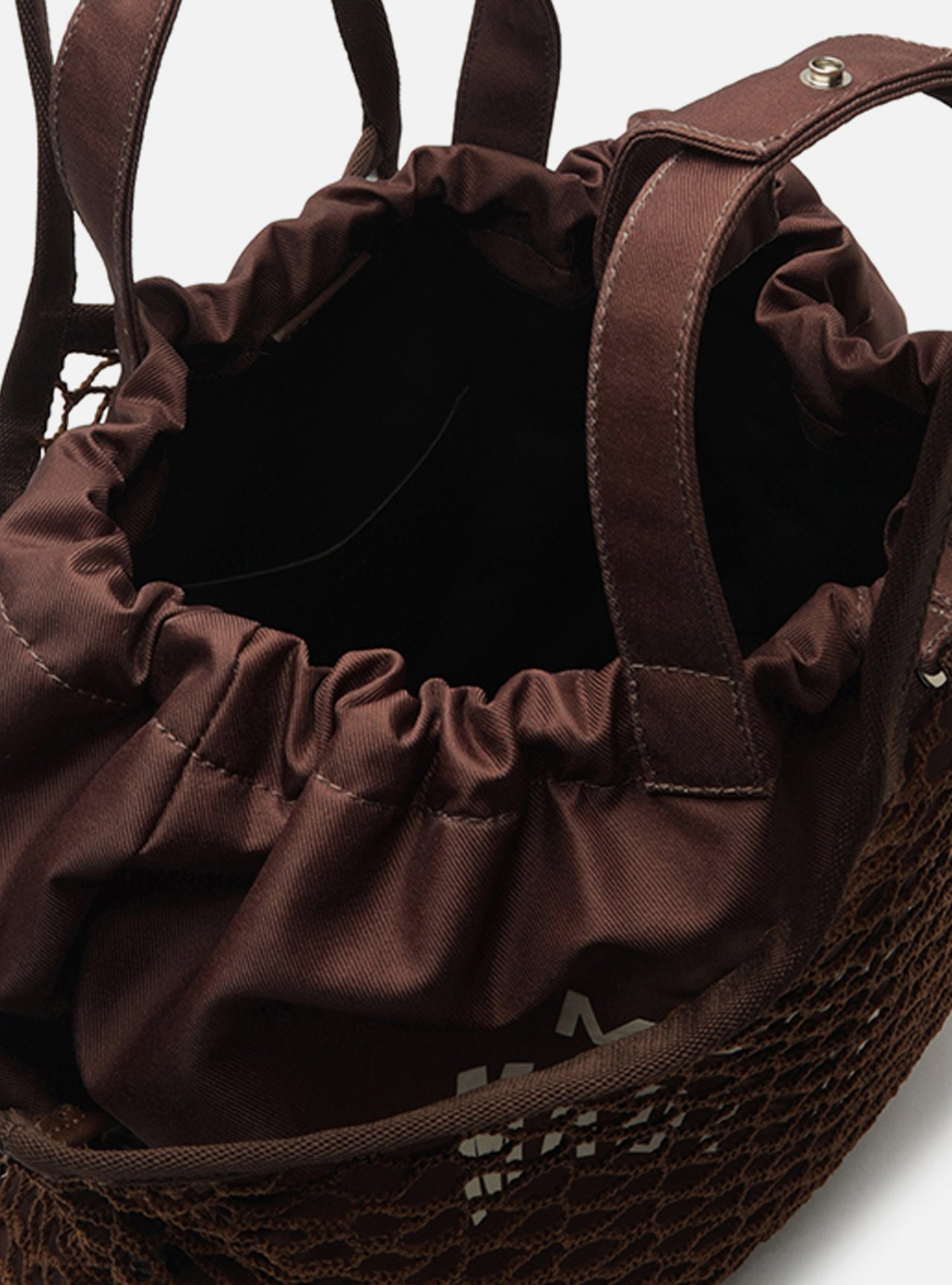 Bolsa Shopping Marrom Tela Lona Grande TIG — foto 4