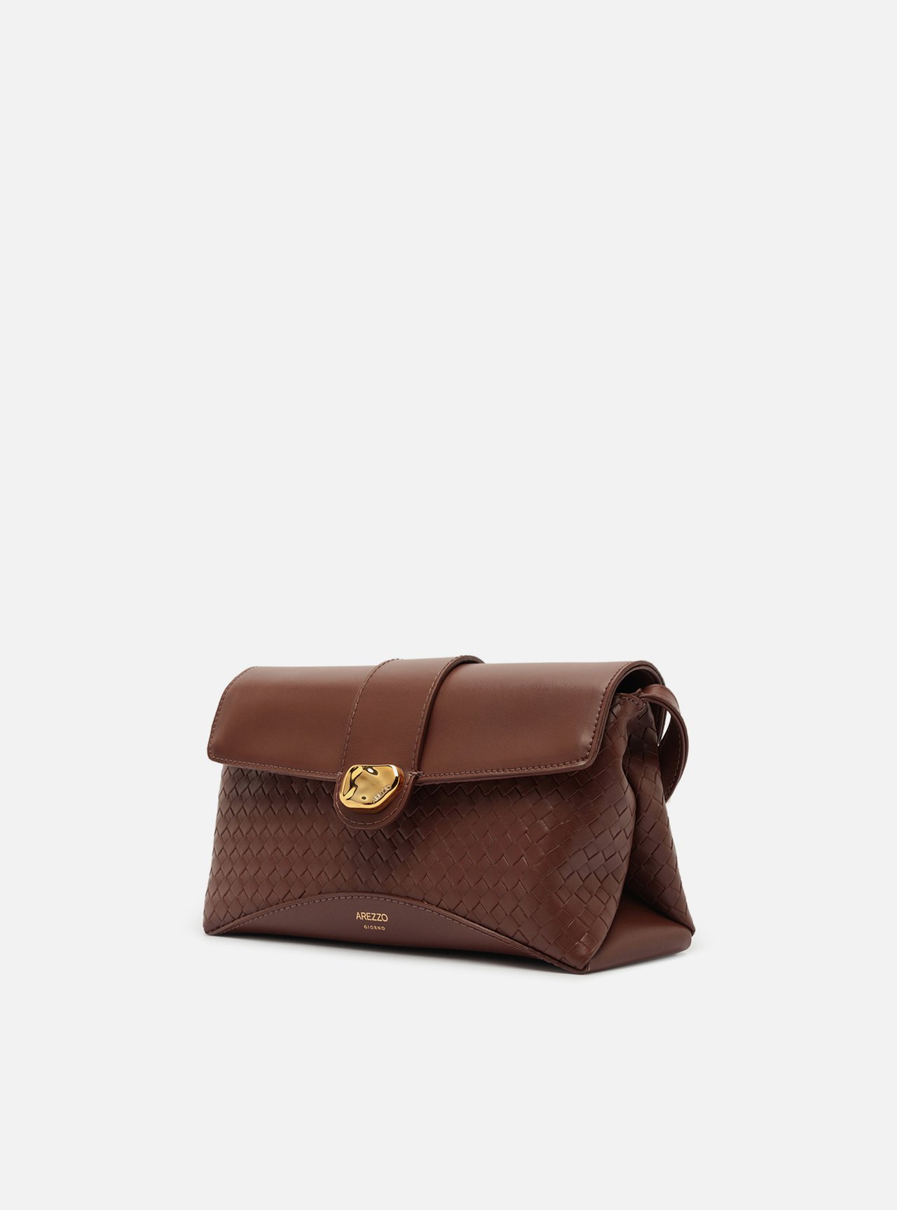 Bolsa Tiracolo Preta Média Tressê Metais — foto 2